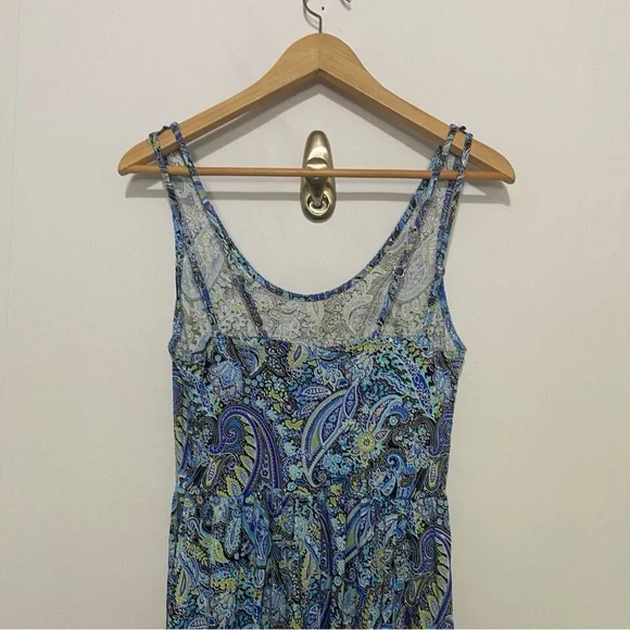 LASCANA Women's Strappy Back Paisley Dress Size 8 Feminine Preppy Sundress - Picture 6 of 12